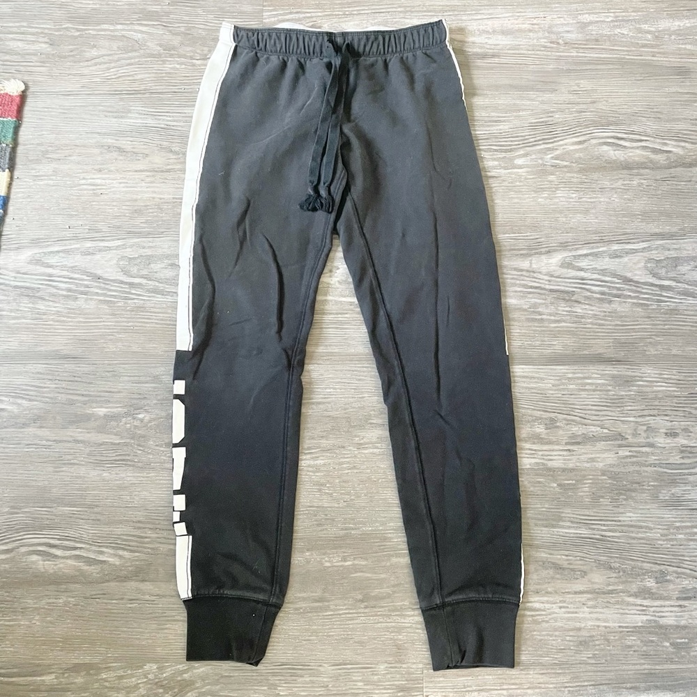 VS PINK Black White Skinny Jogger Sweatpants Size XS